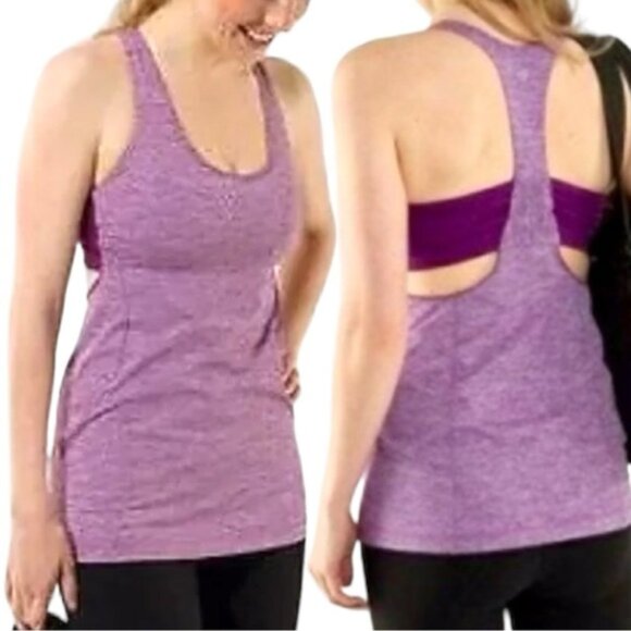 Lululemon Turbo Tank Size 6 Dewberry Purple - Picture 1 of 8